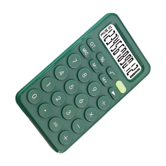 Calculadora de gestión financiera Inteprter 12 portátiles verde
