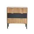 thumbnail image 4 of 3-Drawer Wood and Metal Dresser Exotic Boho Bedroom, 4 of 8