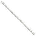 thumbnail image 2 of 925 Sterling Silver 7mm Figaro Link Chain Bracelet, 2 of 3