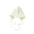 thumbnail image 3 of Infant Baby Knit Hat Soft Cute Beanie Hat Winter Christening Bonnet with Chin Strap, 3 of 5