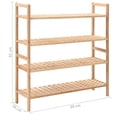 thumbnail image 4 of vidaXL Shoe Rack Solid Walnut Wood 69x26x81 cm, 4 of 4