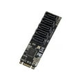 thumbnail image 4 of Syba 5 port Non-RAID SATA III 6Gbp/s to M.2 B+M Key Adapter PCI-e 3.0 x2 Bandwith, 4 of 4