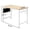 Oak, variant on Computer Desk with Storage Shelf, Weathered Wood Finish Home Office Desk, Sturdy Iron Frame & P2 Eco-Friendly Board, Cut-Off Design Gaming Writing Desk
