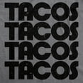 thumbnail image 2 of Womens Tacos Tacos Tacos T Shirt Funny Retro Tee for Ladies Womens Graphic Tees, 2 of 7