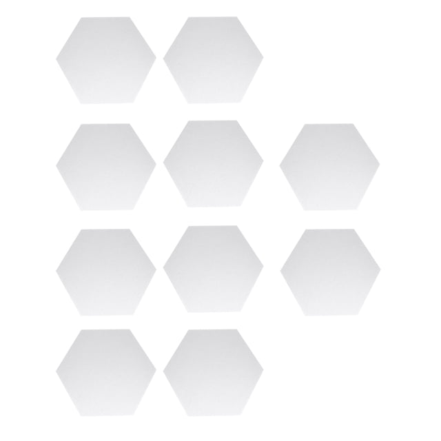 OULII 10Pcs Simple Design Hexagon Felt Tile for Wall Decor and Giving