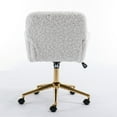 thumbnail image 5 of Triple Tree Height Adjustment and Has Wheels Office Desk Chair, White, 5 of 9