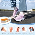 thumbnail image 3 of AOV Womens Wide Walking Shoes with Arch Support Athletic Tennis Sneakers for Long Standing Size 7 Pink, 3 of 6