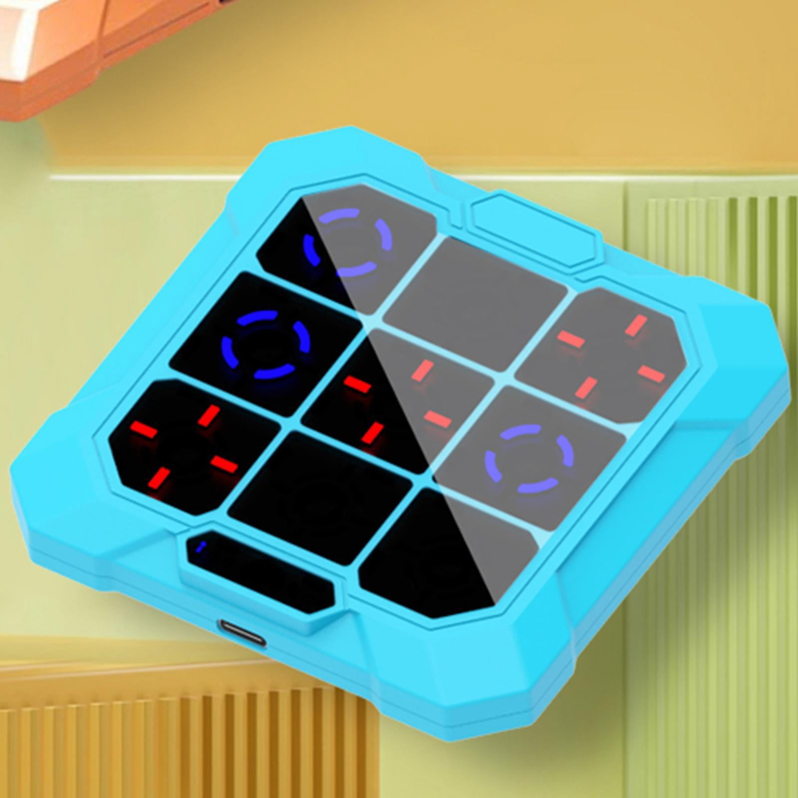 JWQFBC Toe Bolt Game Electronic Gift Road Trips Compact Portable Travel Handheld Puzzle Blue