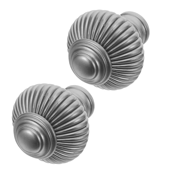 AURARMLET 2-Pack Plastic Curtain Rod End Caps Replacement Finials for Window Drapery Rod Decoration