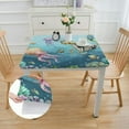 thumbnail image 2 of HAOXIT and Table Covers for Sea Theme Party Decorations Waterproof Square 46*46, 2 of 7