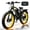 YELLOW, variant on 6000W (Peak) Dual Motor Electric Bike for Adults, 60V 25AH Battery, 45MPH & 100 Miles Range,21-Speed Full Suspension, 26" x 4.0" Fat Tire Off-Road E-Bike for All Terrain Snow Sand