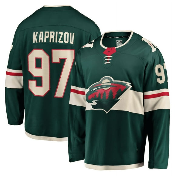 Men Women ICE Hockey Jersey Minnesota Wild KAPRIZOV 97# FLEURY 29# Player name jersey