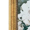 thumbnail image 5 of Beautiful Spring Beauty White Floral Wall Art – Brush Texture Print in Antique Gold Frame – Elegant Flower Art, 16x20, 5 of 8