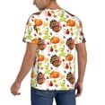 thumbnail image 2 of Zufioo Print Men's Baseball Short Sleeve, Moisture Wicking Button-Down Hip Hop Tee-XX-Large, 2 of 7