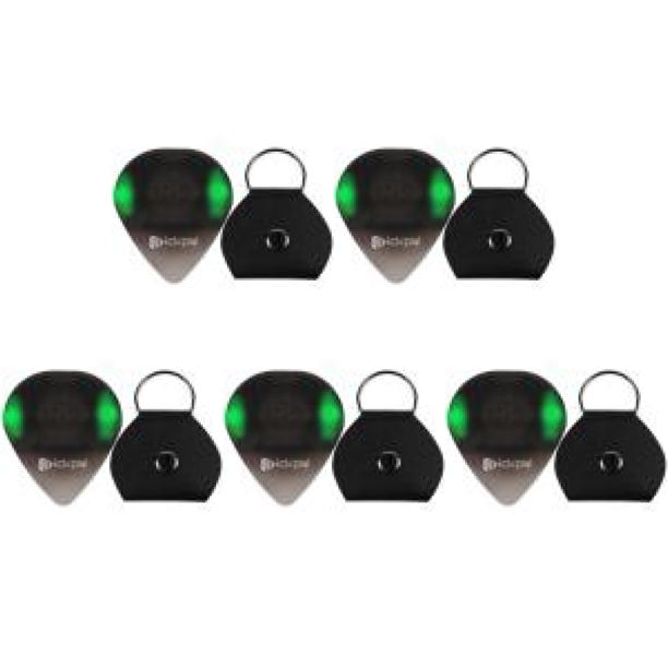 Púa Guitarra Brillante Con LED Alta Sensibilidad para Acústica () Verde