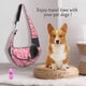 thumbnail image 4 of Arnés para perros, bolsa para colgar en la parte delantera, bolso para cachorros de gato, viaje de malla transpirable, adecuado para perros pequeños y medianos y bolsas de hombro para gatos (camuflaje rojo, S) ER, 4 of 5