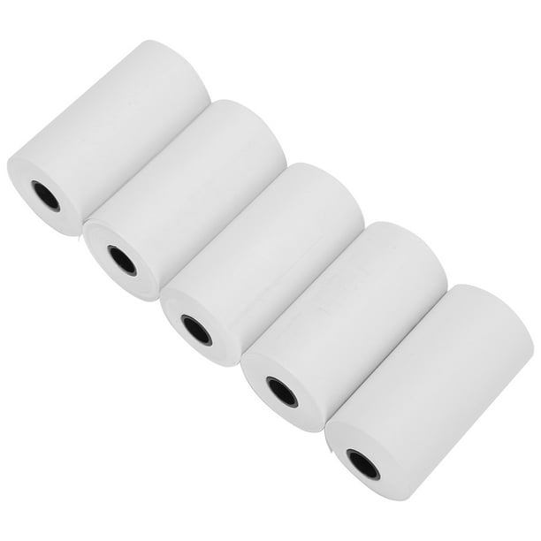 Rollo de papel térmico, 5 rollos de papel térmico para recibos, caja registradora, impresora de papel térmico, eficiencia óptima