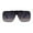 Gold Smoke, variant on Luxury Rimless Oversize Shield 90s Fashion Sunglasses Gold Navy