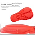thumbnail image 4 of Soft 3D Padded With Sponge Cycling Shorts Bicycle Pants Bike Underwear Sport Training Clothes ORANGE-L, 4 of 8
