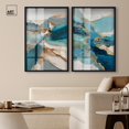 thumbnail image 3 of Gilded Coastal Whispers Duo Shadowbox Print Living Room Decor by Art Remedy, Black Frame, 24 x 36, 3 of 6