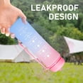 thumbnail image 2 of Collapsible Water Bottle with Time Marker, 20oz Sports Water Bottle Large Leakproof Reusable BPA Free Silicone Water Bottle, Portable Collapse Water Bottles for Travel, Sports, Outdoors (Pink), 2 of 5