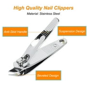 REGALWOVEN 2pcs Nail Clipper set- Slanted Nail Cutting Clippers for Women and Men