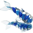 thumbnail image 3 of H&D Hand Blown Art Glass, Blue Shark Miniature Animals Collection(Shark), 3 of 6