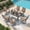 Rectangle table for 6 people *1 & Brown Swivel chair*6, variant on Richryce 7-Piece Outdoor Patio Dining Set - 6 Stackable Gray Texlin Sling Chairs & 63" Table, Low-Maintenance Furniture for Garden, Includes Umbrella Hole