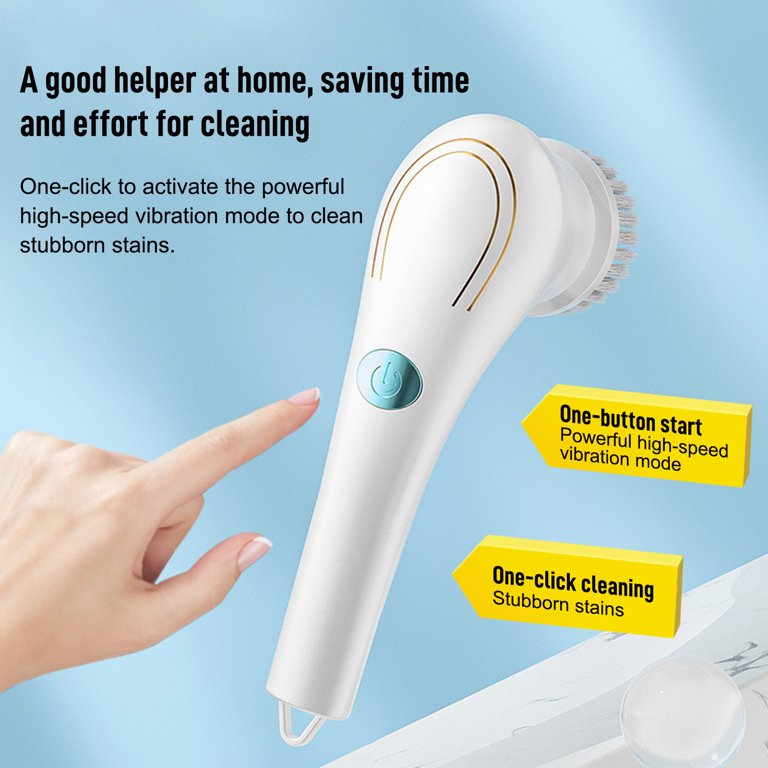 Handheld Electric Cleaning Brushes JH Color: White