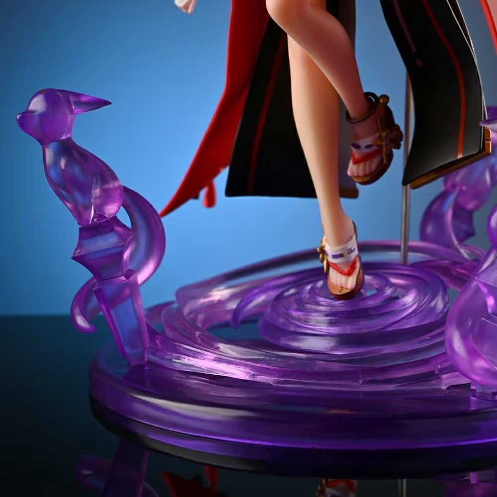 Yae Miko Figure Genshin Impact Nine-Tailed Fox Yae Miko Anime Figures 24cm/9.4inch PVC Handmade Game Model Statue Collectible Craft Gift