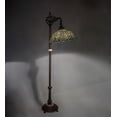 thumbnail image 4 of Meyda Tiffany - 65838 - 60``Bridge Arm Floor Lamp - Fishscale - Green/Blue Was-230pack, 4 of 5
