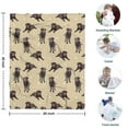 thumbnail image 4 of Cute Labrador Blanket,Comfortable Soft Flannel Throw Blanket,All Season,Warm Lightweight Blankets for Sofa Bed Couch Living Room Chair,30"x40", 4 of 4