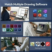 UGEE S640 Graphic Drawing Tablets Digital Pen Tablet with Stylus for Linux, Mac, Windows PC and Android OSU 6.3x 4 inches
