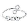 thumbnail image 2 of El Anillo De Ansiedad De Las Mujeres Gira Libremente El Regalo Del Anillo De Dedo Con Cuentas Para Amigos Y Familiares Serendint AP005707-00, 2 of 6