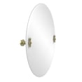 thumbnail image 3 of Frameless Oval Tilt Mirror with Beveled Edge in Polished Brass, 3 of 5