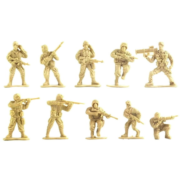 TIELUTT Men Action Figures Small Soldiers for Boys 100 Pcs Soldier Toy Playset Toys Party Decorations Birthday Toys Games 4 Years Sensory Book 1 Year Birthday Dog 1 Year Games 3 Months Rattle