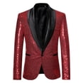 thumbnail image 3 of Conjunto de lentejuelas de baile informal de talla grande para hombre de primavera, ropa de fiesta de anfitrión en varios estilos, 3 of 6