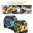 thumbnail image 1 of Laser Tape Measure – 3-in-1 Digital – 197ft Rangefinder & 16ft Manual Tape – Cross Marking & Data Storage – Distance, Area & Volume – Auto Lock – Professional – Yellow, 1 of 6