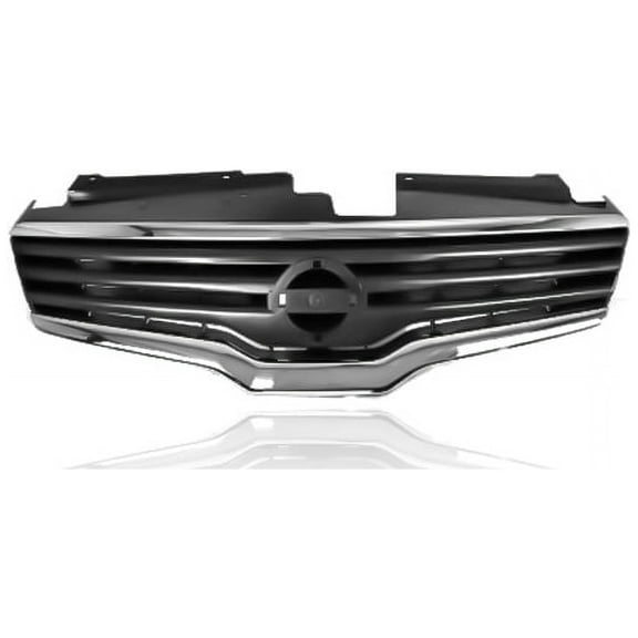 Grille - Cooling Direct Fit/For 62070ZN50A 07-09 Nissan Altima Sedan/Hybrid - Chrome/Black - With Emblem Provision