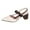 Beige, variant on Quaouag Slingback Heels for Women Strap Closed Round Toe Heels Dress Casual Party Work Office Pumps