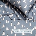 thumbnail image 4 of Bare Home Luxury 100% Cotton Flannel Twin Sheet Set, Deep Pocket, 3-Piece, Penguin, 4 of 9