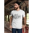 thumbnail image 2 of Octopus Holding A Bottle T-Shirt Men -Image by Shutterstock, Male Medium, 2 of 4