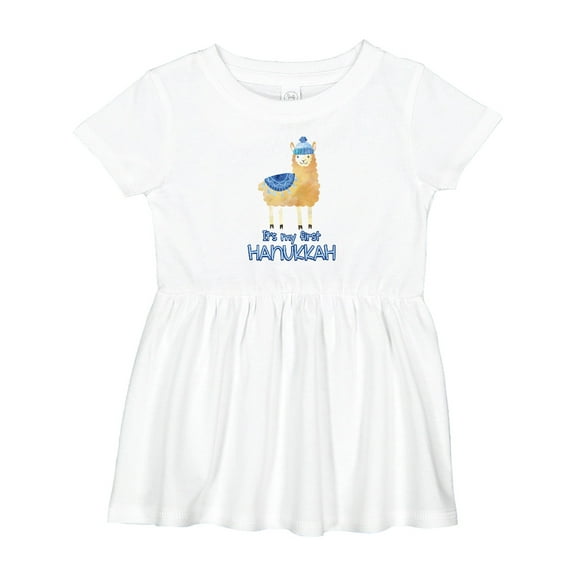Inktastic It's My First Hanukkah Girls Baby Dress