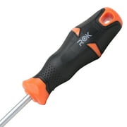 Rok Hardware Pozi #2 Screwdriver, Chrome Shaft with Gripped Handle