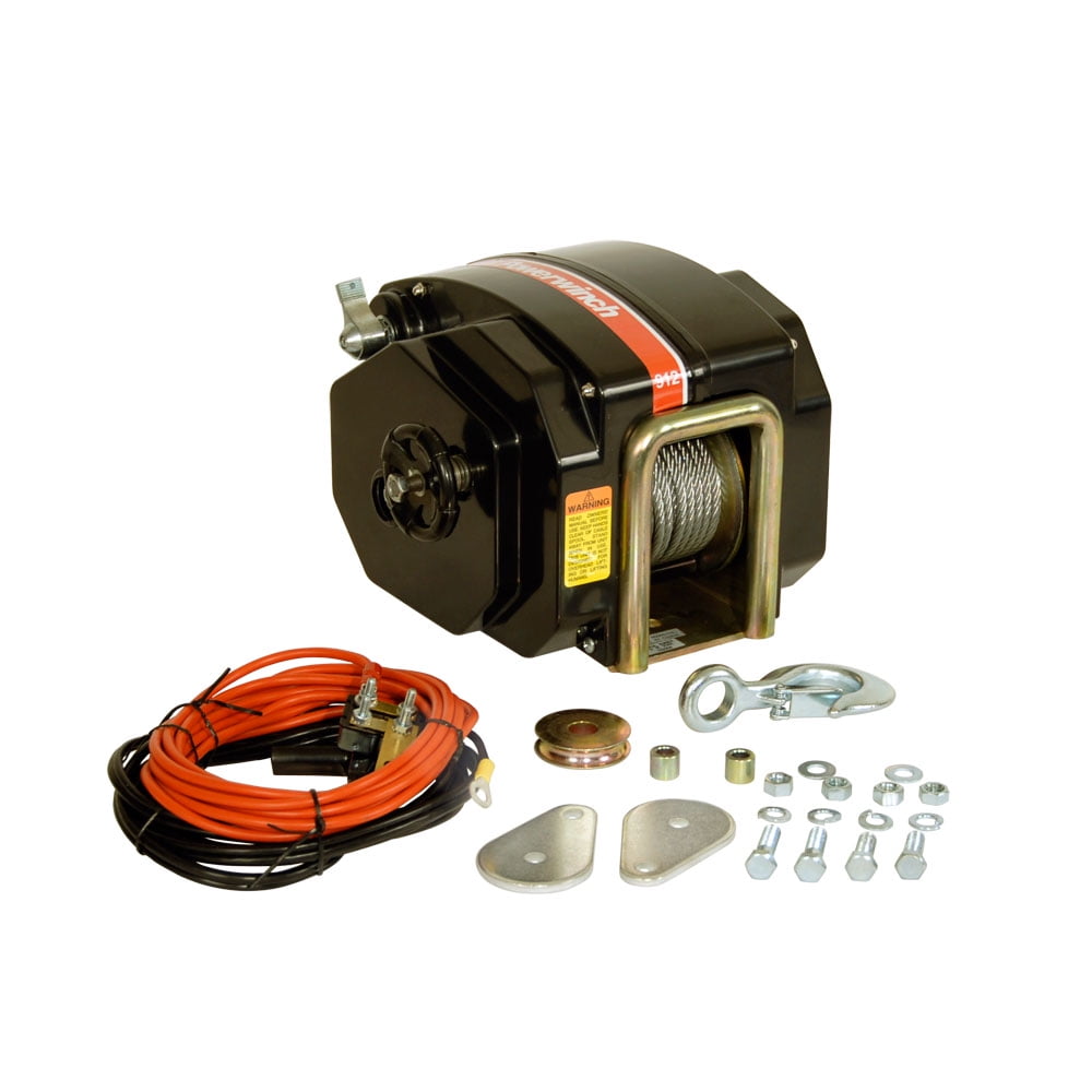 Powerwinch 12V Model 912 Marine Trailer Winch with 7/32" x 40' Cable