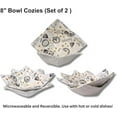 thumbnail image 4 of Honey Bee Kitchen Decor Set with 18x28 Cotton Jacquard Dish Towels, 8" Microwave Bowl Cozies, and Bee Happy Citrus Scented Sachet Packet, 5 Pieces, 4 of 5