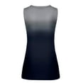 thumbnail image 6 of LYXSSBYX Womens Tank Tops Plus Size Womens Fashion Gradient Color V-Neck Sleeveless T-Shirt Tops Blouse, 6 of 9