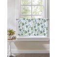 thumbnail image 4 of Sage Green Coastal 2 Panel Kitchen Curtains for Small Windows, Coral Starfish Seaside Summer Beach Bathroom Tier Curtain, Short Window Treatment for Bedroom/Living Room 55"x36", 4 of 6