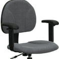 thumbnail image 6 of Flash Furniture Bruce Drafting Chair with Arms, Gray, 6 of 7