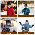 thumbnail image 6 of 3 PCS Kids Winter Beanie Scarf Gloves Set, Touch Screen Gloves Cold Weather Neck Warmer Skull Cap - Black, 6 of 7